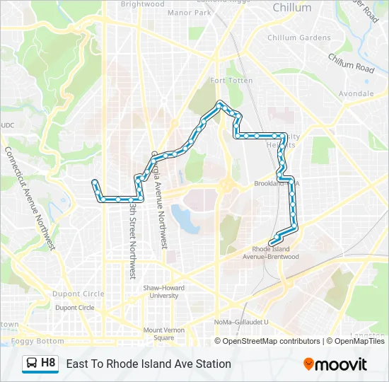 H8 Bus Line Map