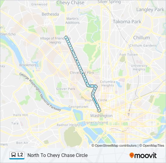 l2 Route Schedules, Stops & Maps North To Chevy Chase Circle (Updated)