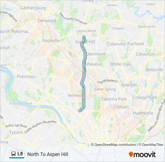 L8 bus Line Map