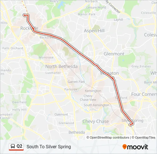 Q2 Bus Line Map