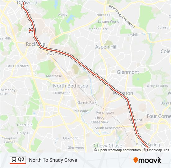 Q2 Bus Line Map