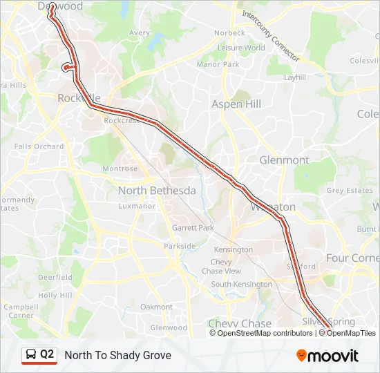 Q2 Bus Line Map