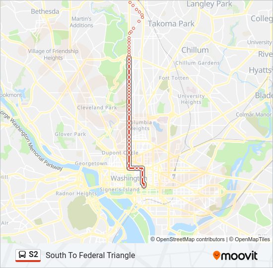 S2 Bus Line Map