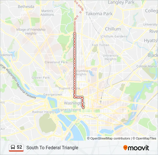 S2 Bus Line Map