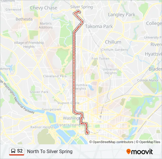 S2 Bus Line Map