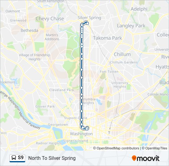 S9 Bus Line Map