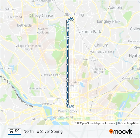 S9 Bus Line Map