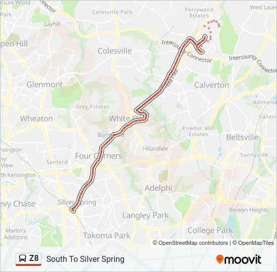 Z8 Bus Line Map