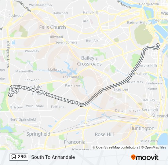 29G bus Line Map