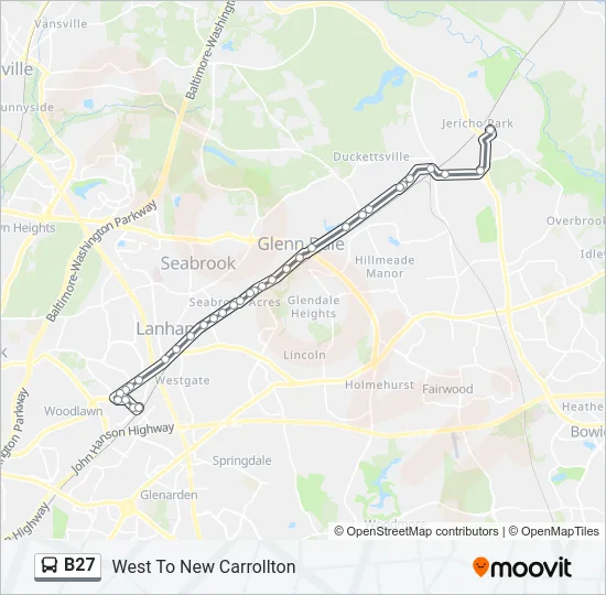 B27 Bus Line Map