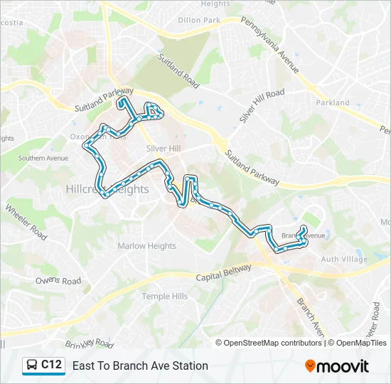 C12 Bus Line Map