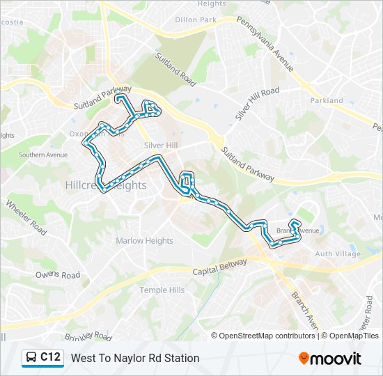C12 Bus Line Map