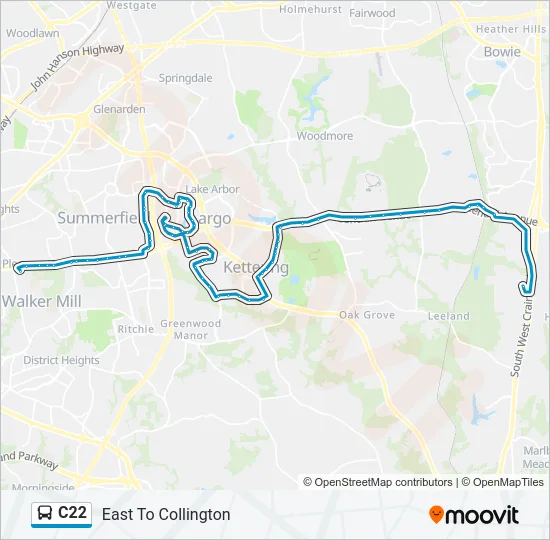 C22 Bus Line Map