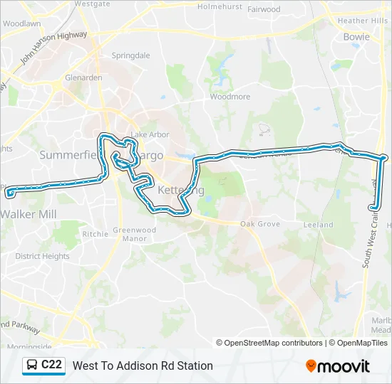 C22 Bus Line Map
