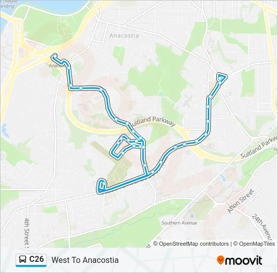 C26 Bus Line Map