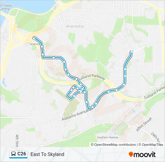 C26 Bus Line Map