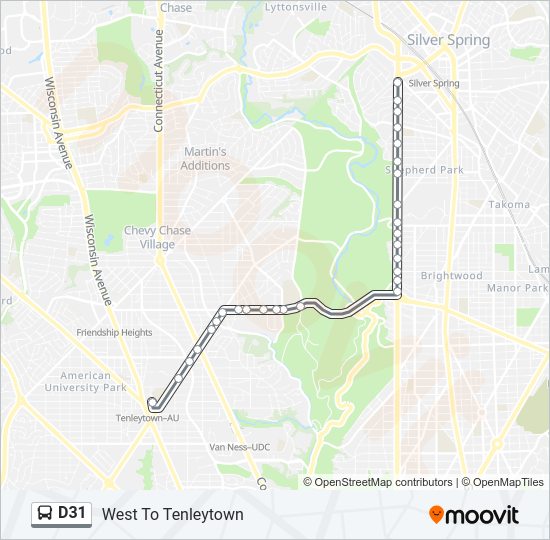 D31 Bus Line Map