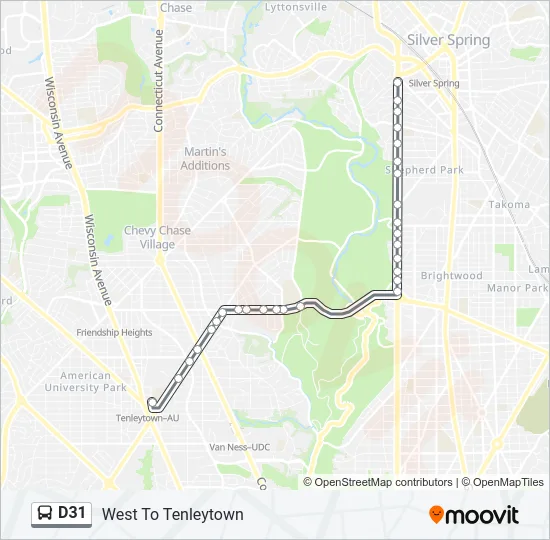 D31 Bus Line Map