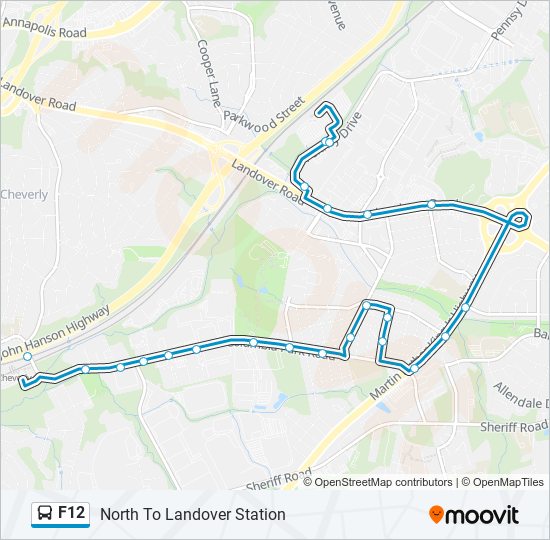 F12 bus Line Map