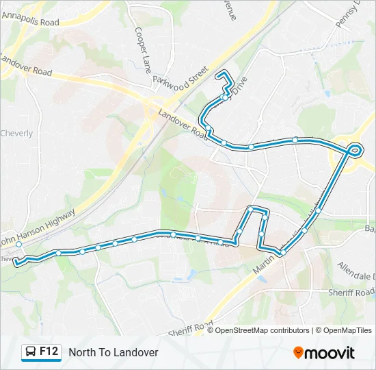 F12 Bus Line Map