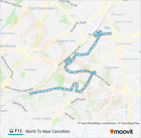 F12 Bus Line Map
