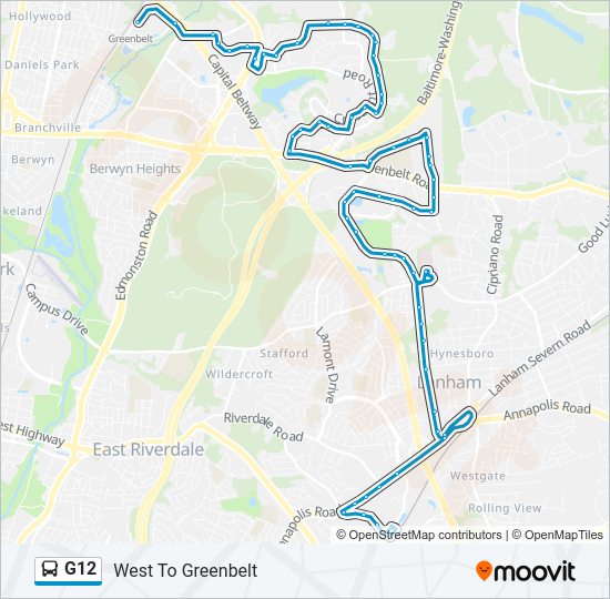 G12 Bus Line Map