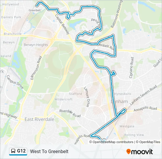 G12 Bus Line Map