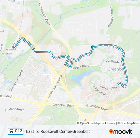 G12 Postcode Map Ruta g12: horarios, paradas y mapas - East To Roosevelt Center ...