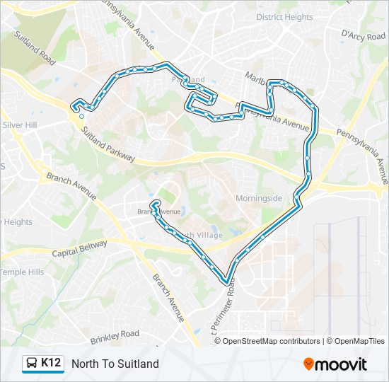 K12 bus Line Map