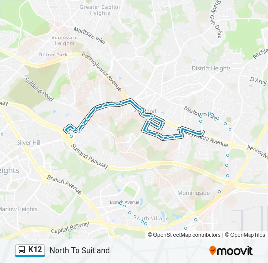 K12 Bus Line Map