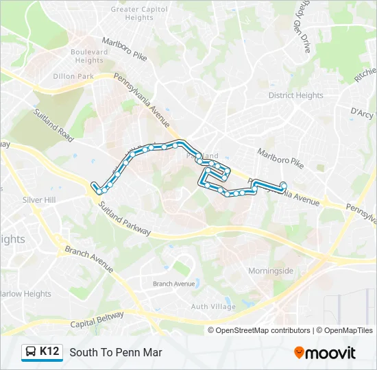 K12 Bus Line Map