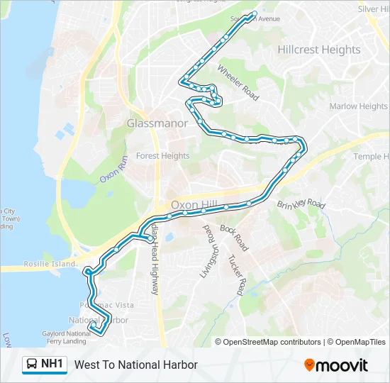 NH1 Bus Line Map