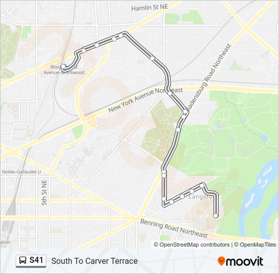 S41 Bus Line Map