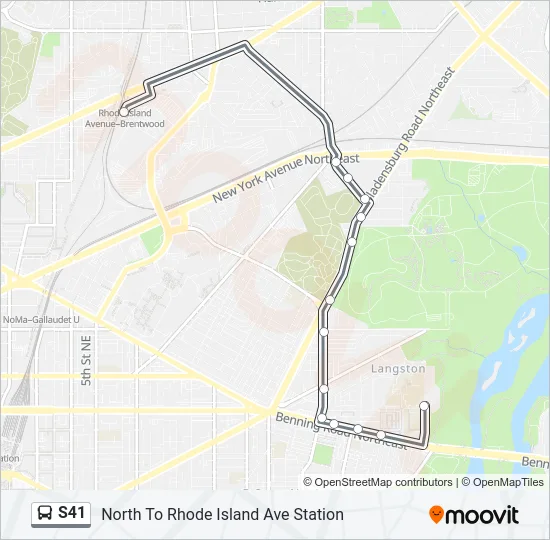 S41 Bus Line Map