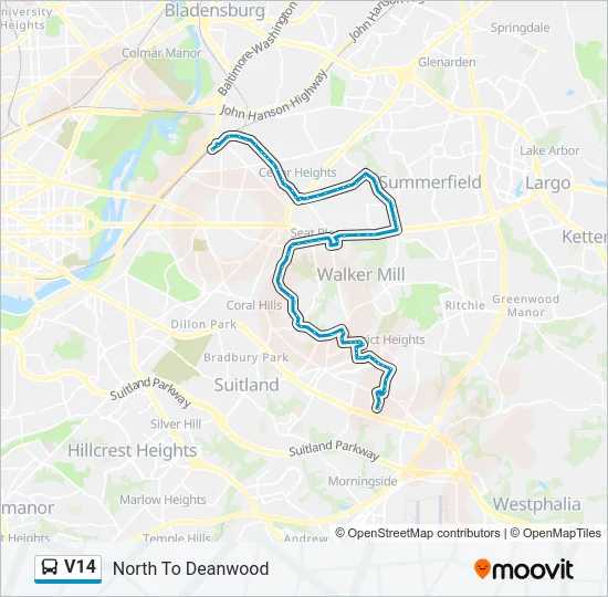 V14 Bus Line Map