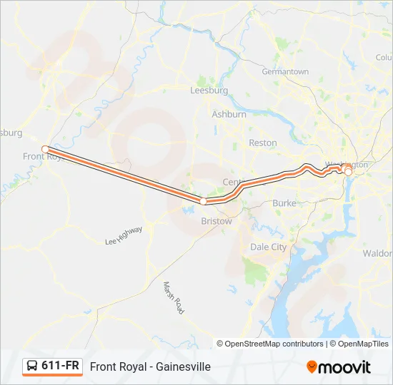 611-FR Bus Line Map