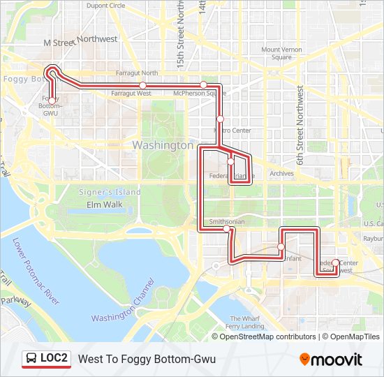 LOC2 Bus Line Map