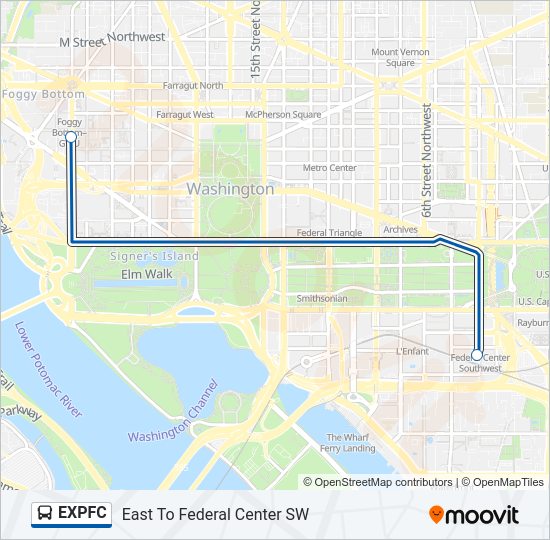 EXPFC Bus Line Map