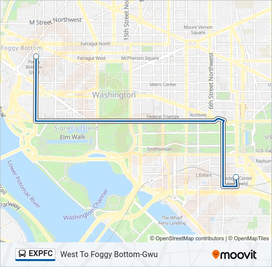 EXPFC Bus Line Map