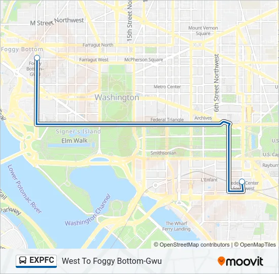 EXPFC Bus Line Map