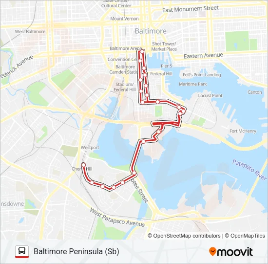 CHERRY ROUTE Bus Line Map
