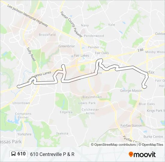 610 Bus Line Map