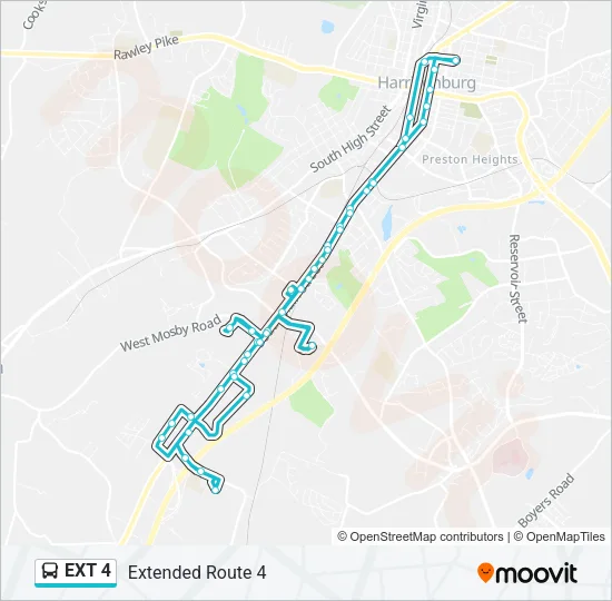 EXT 4 Bus Line Map