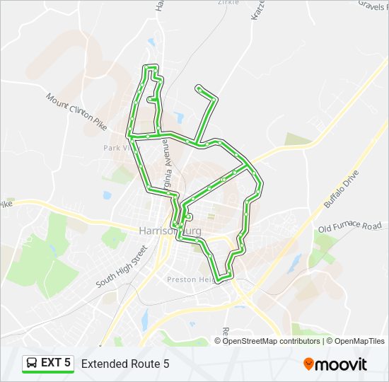 EXT 5 Bus Line Map
