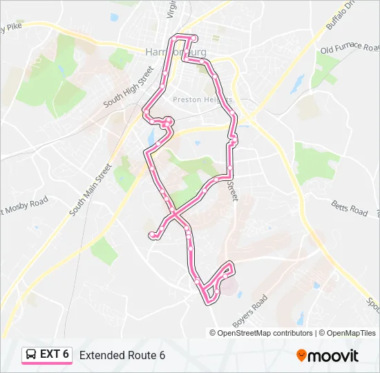 EXT 6 Bus Line Map