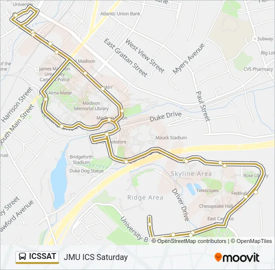 ICSSAT Bus Line Map