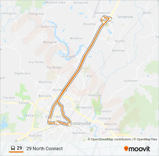 29 Bus Line Map