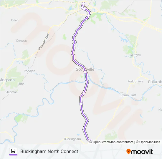 BUCKINGHAM Bus Line Map