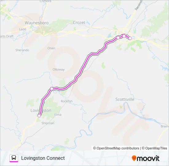 LOVINGSTON Bus Line Map