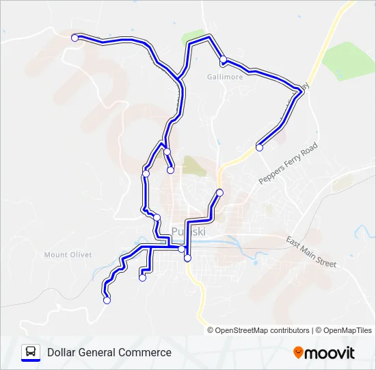 WALGREENS Bus Line Map